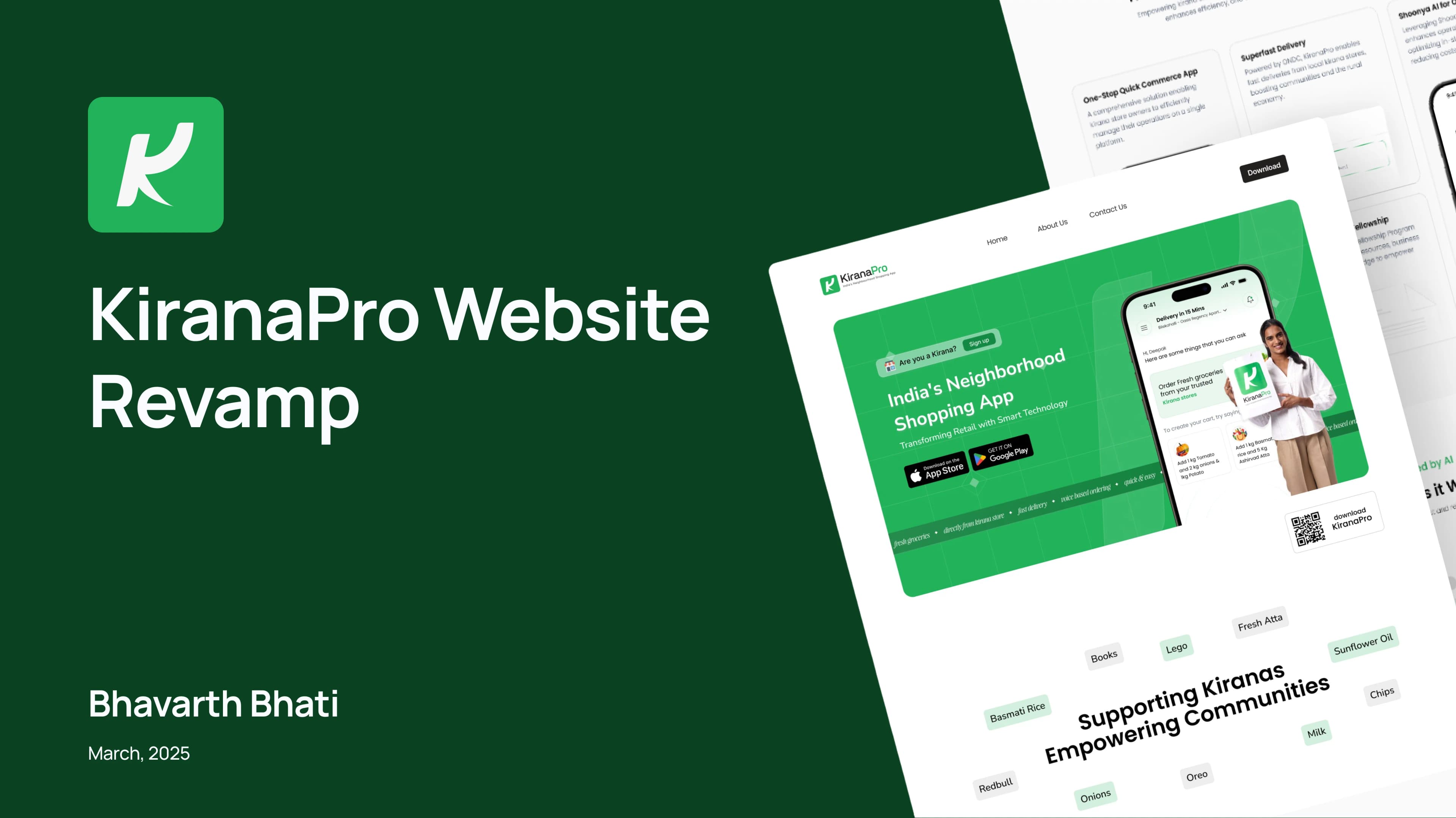 KiranaPro Website